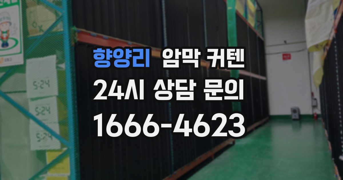 향양리 암막 커텐