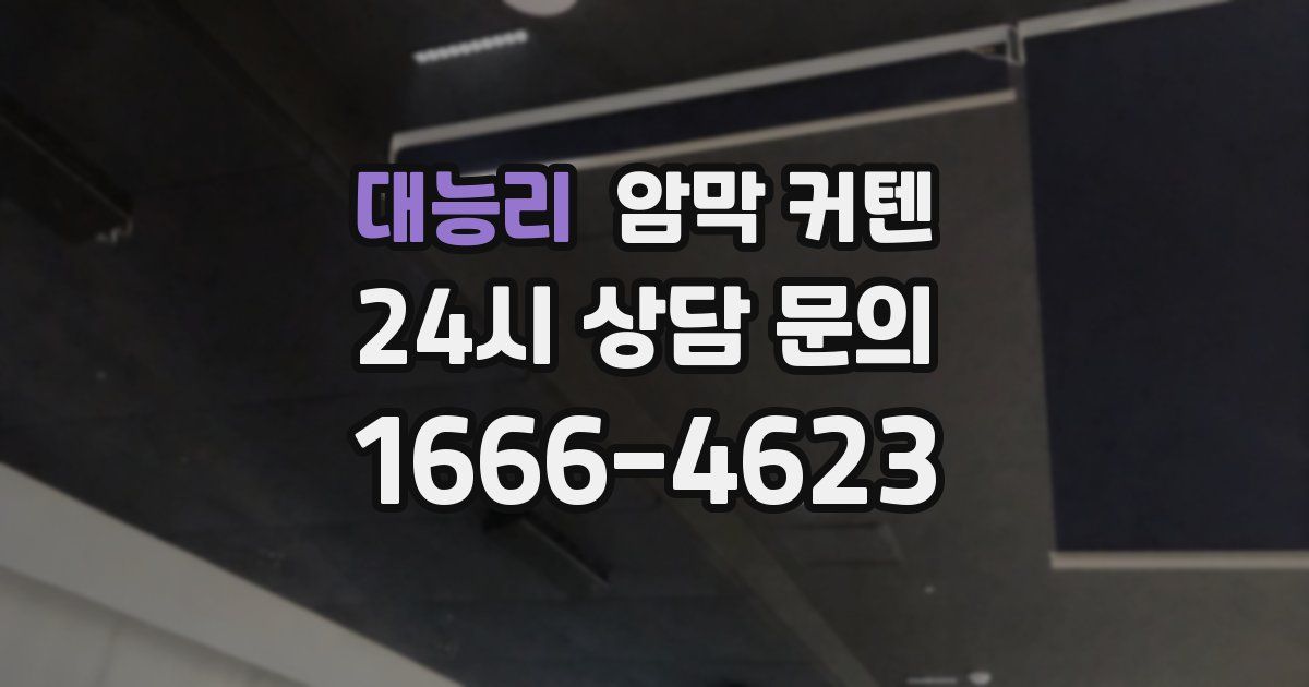 대능리 암막 커텐