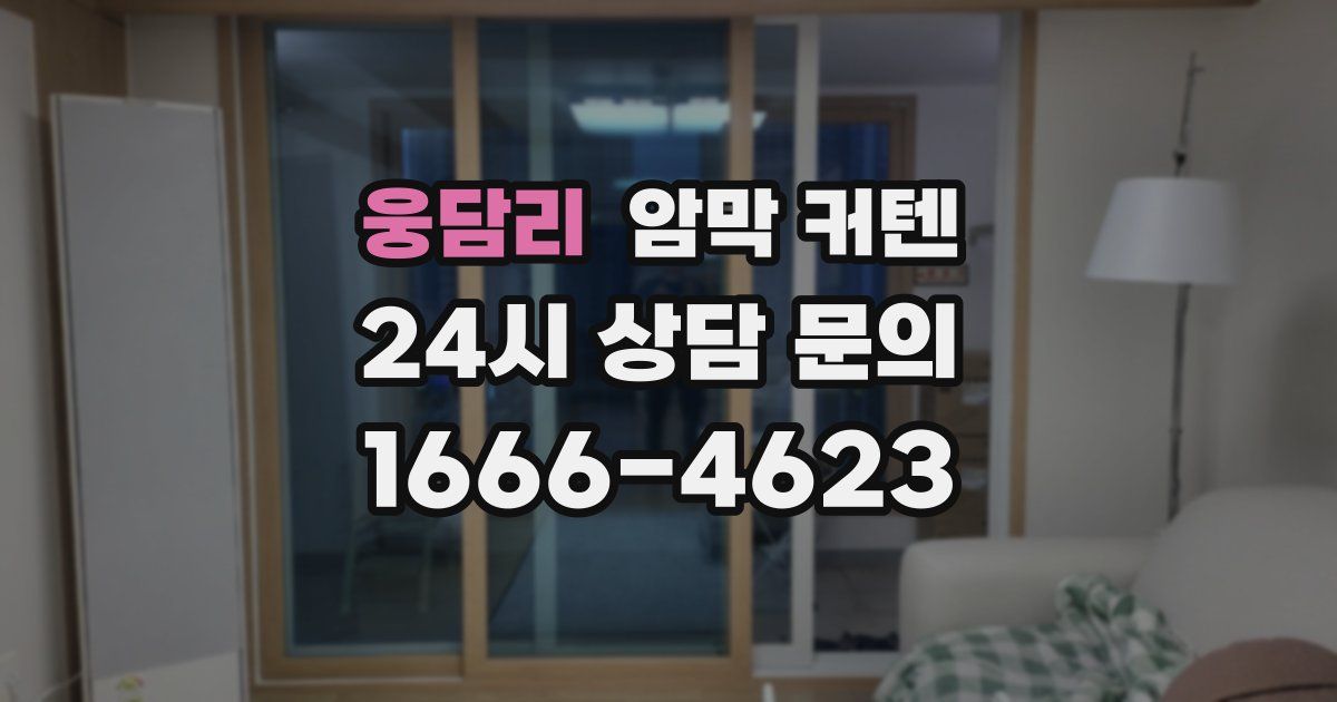 웅담리 암막 커텐