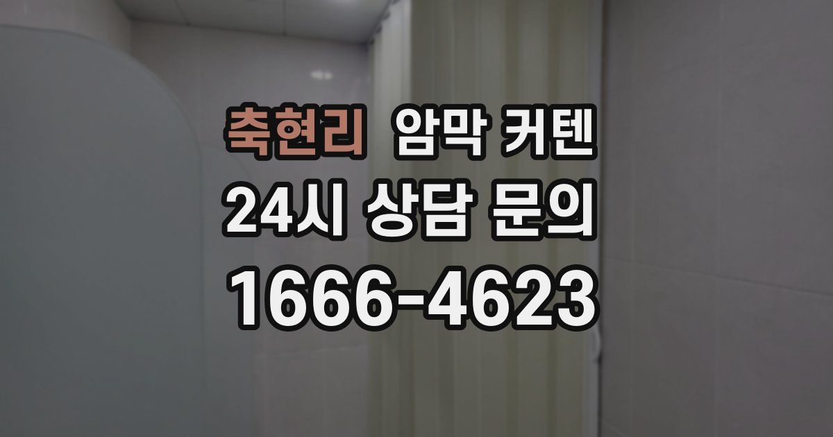 축현리 암막 커텐