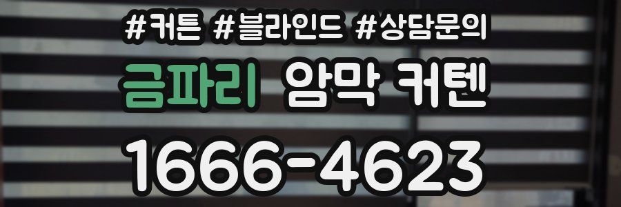 금파리 암막 커텐