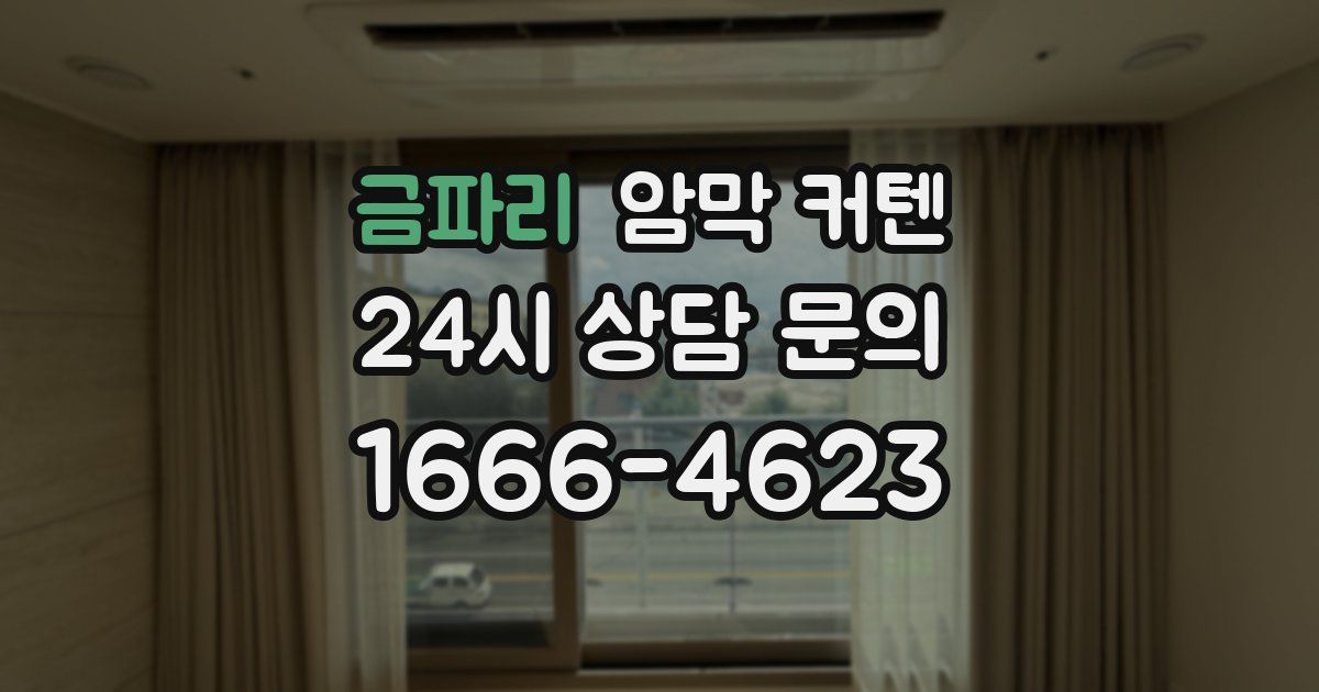 금파리 암막 커텐