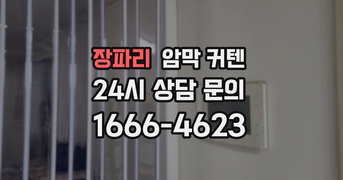 장파리 암막 커텐