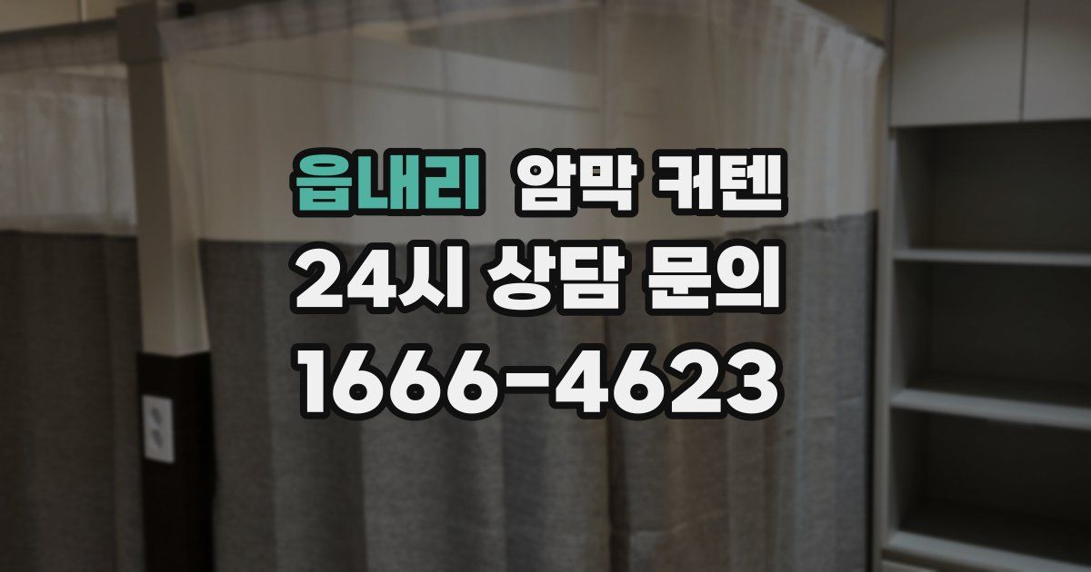 읍내리 암막 커텐