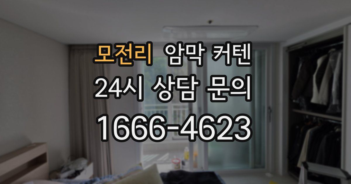 모전리 암막 커텐