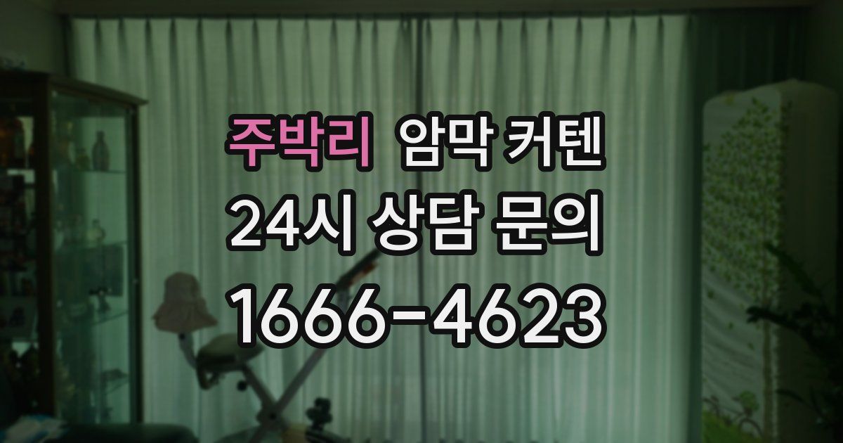 주박리 암막 커텐