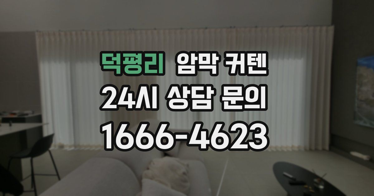 덕평리 암막 커텐