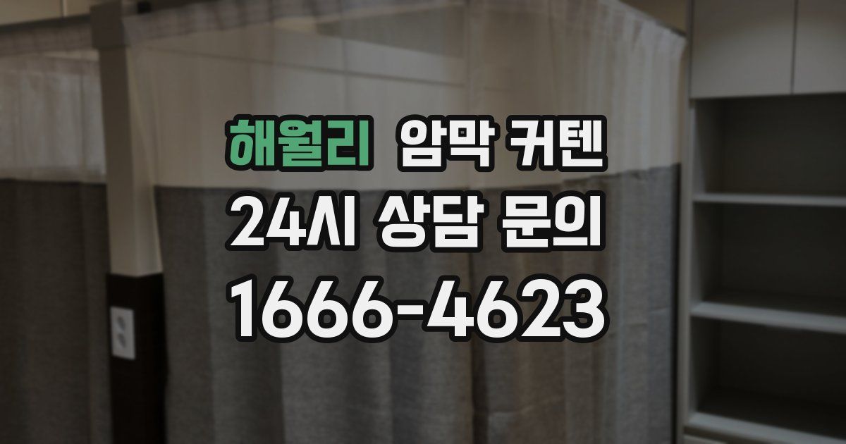 해월리 암막 커텐