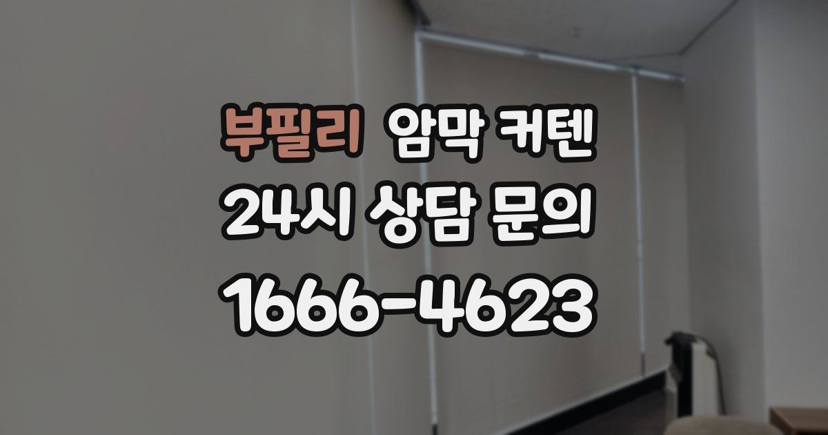 부필리 암막 커텐