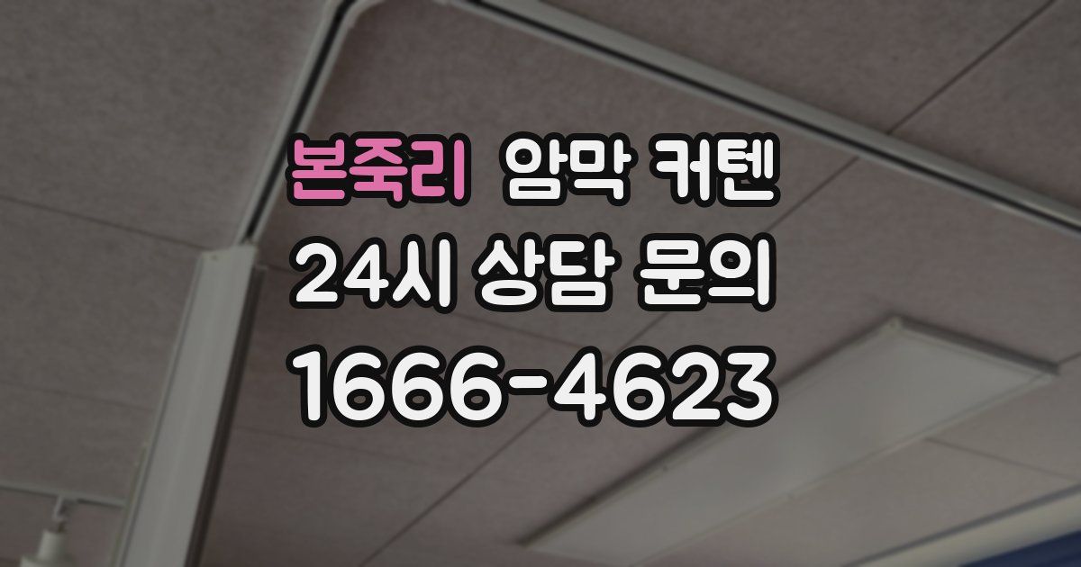 본죽리 암막 커텐