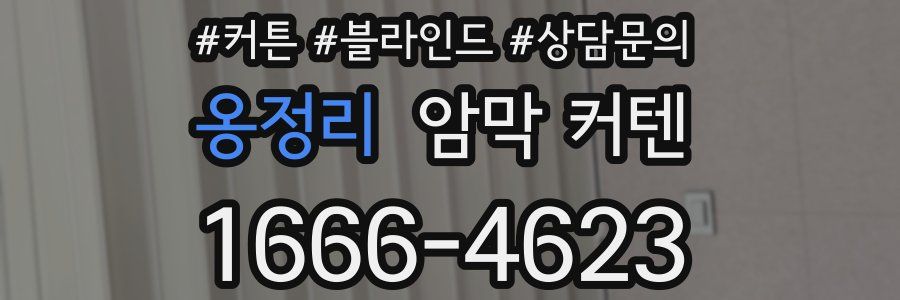 옹정리 암막 커텐
