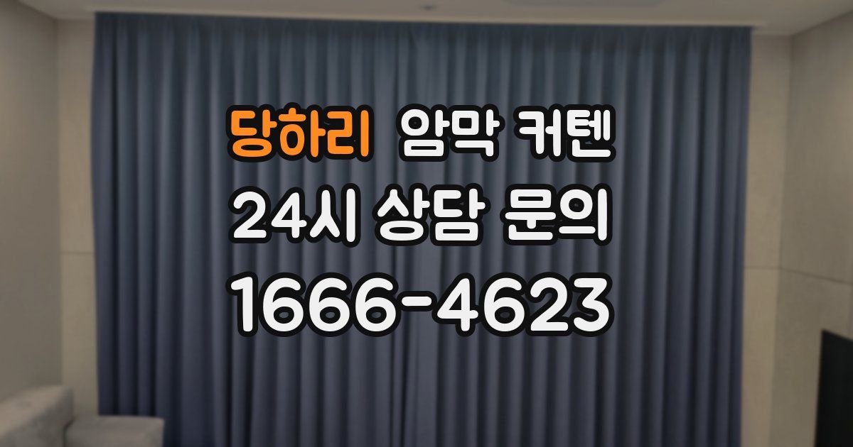당하리 암막 커텐