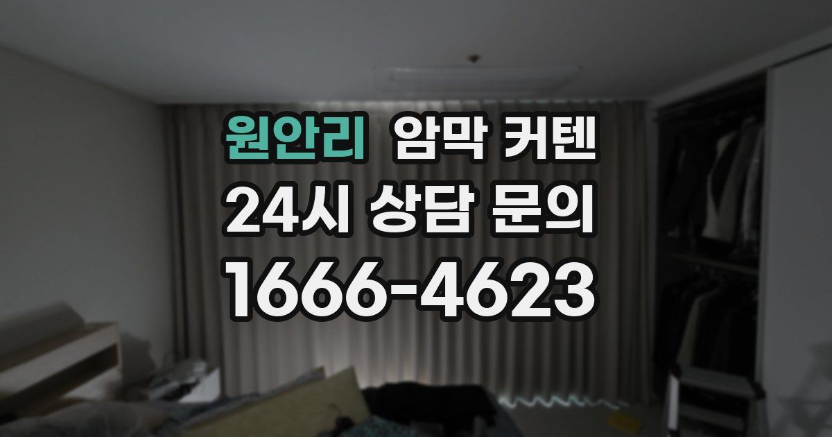 원안리 암막 커텐
