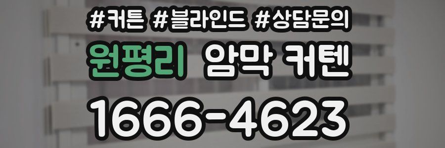 원평리 암막 커텐
