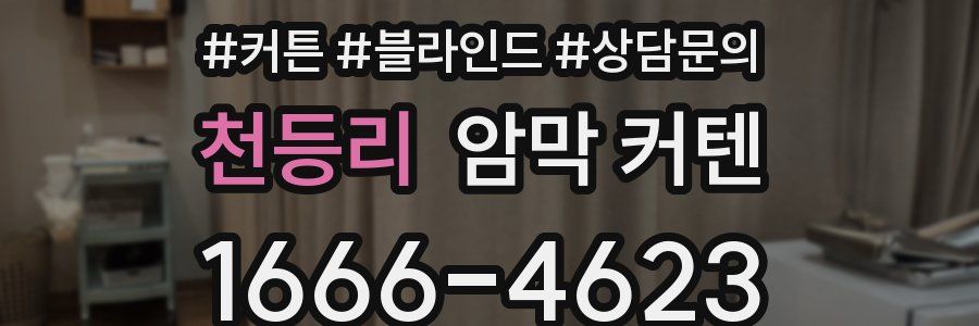 천등리 암막 커텐