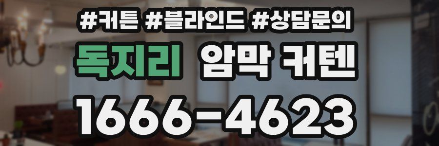 독지리 암막 커텐