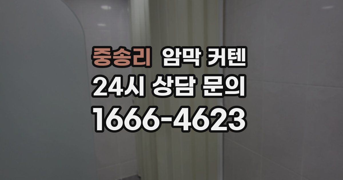 중송리 암막 커텐