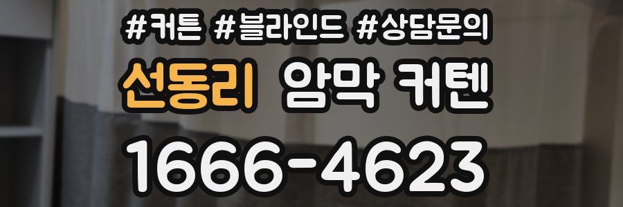 선동리 암막 커텐