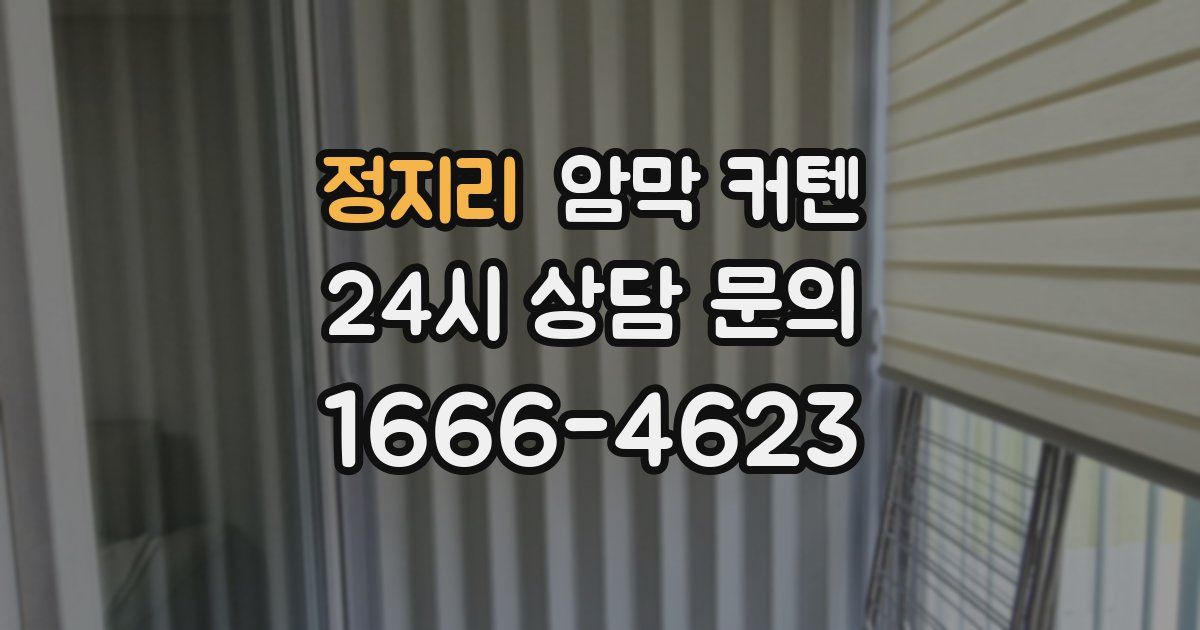 정지리 암막 커텐