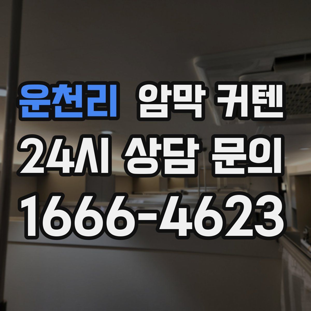 운천리 암막 커텐