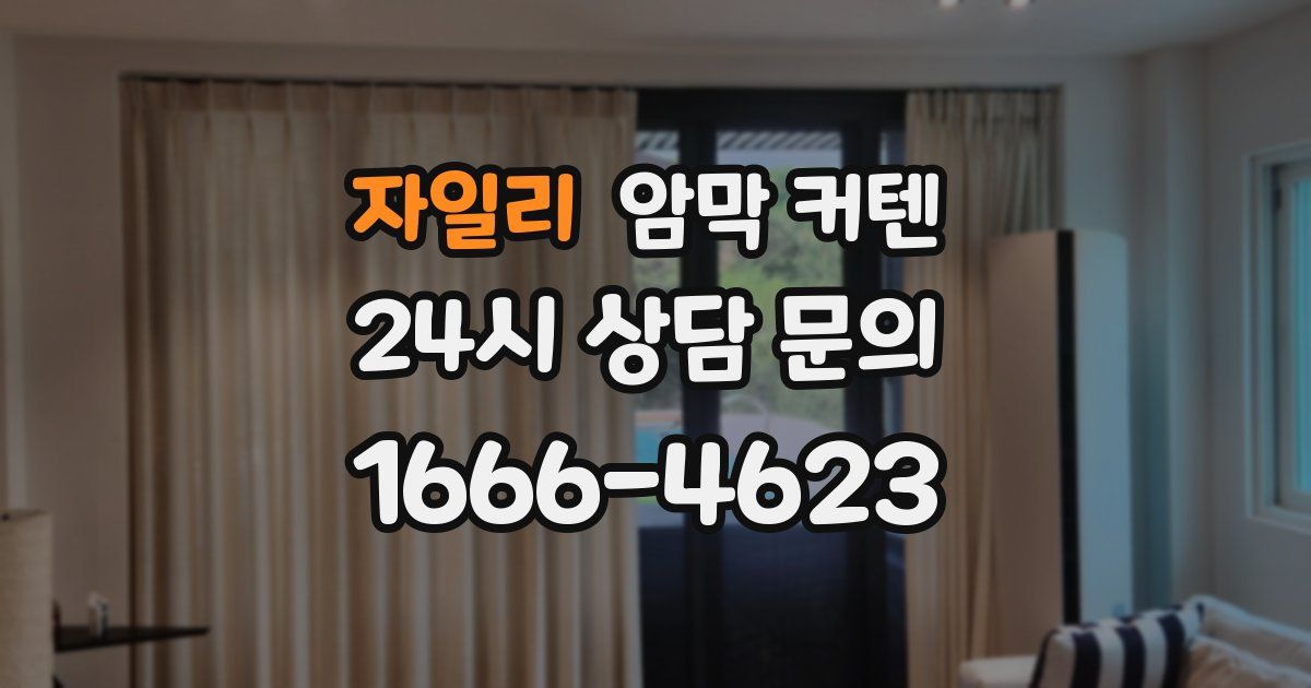 자일리 암막 커텐