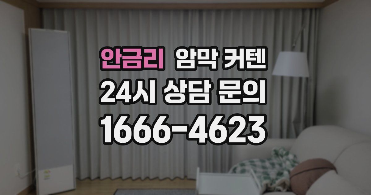 안금리 암막 커텐