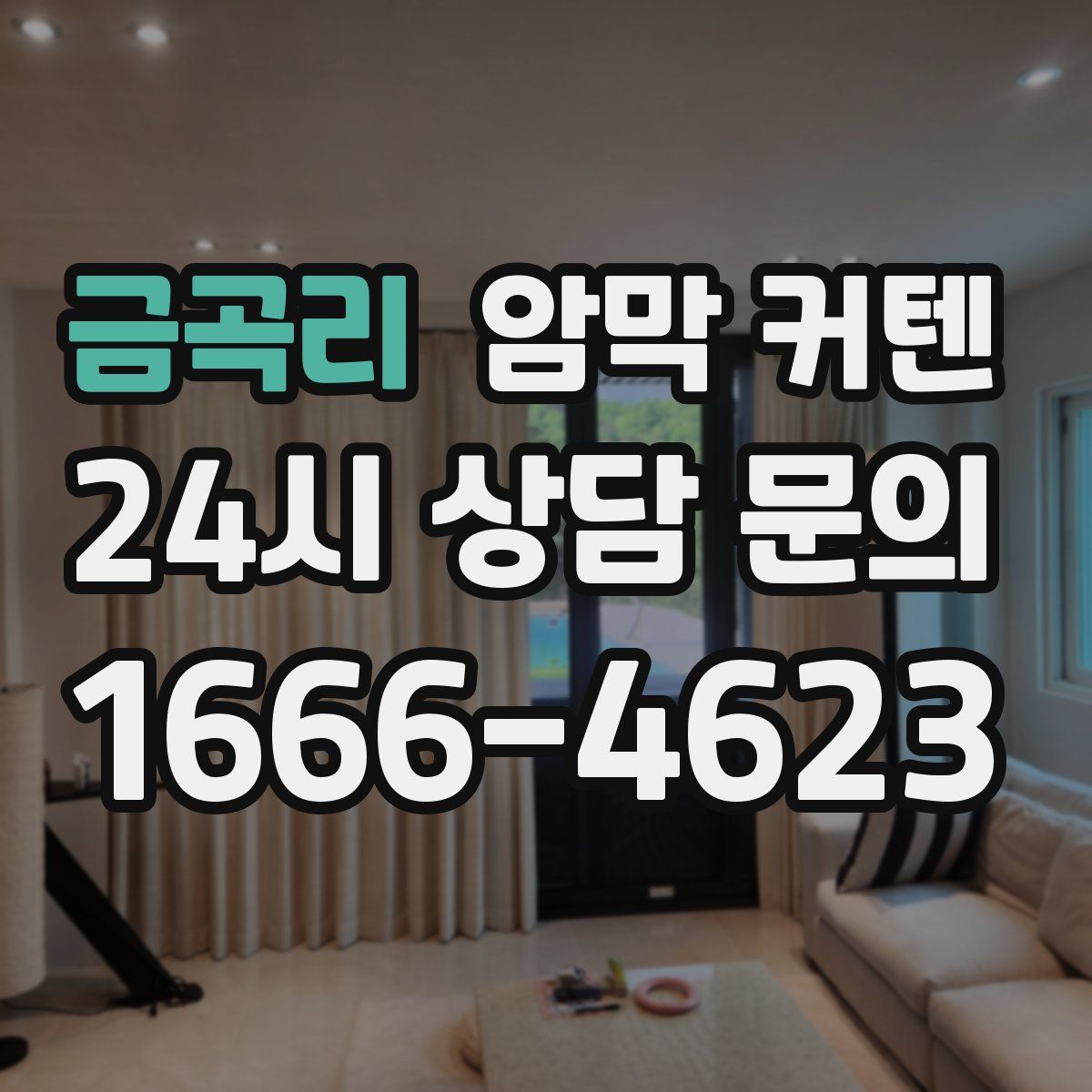 금곡리 암막 커텐