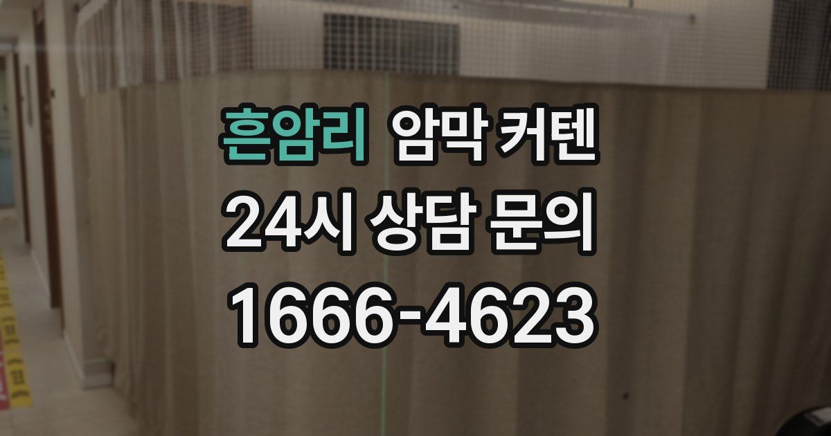 흔암리 암막 커텐