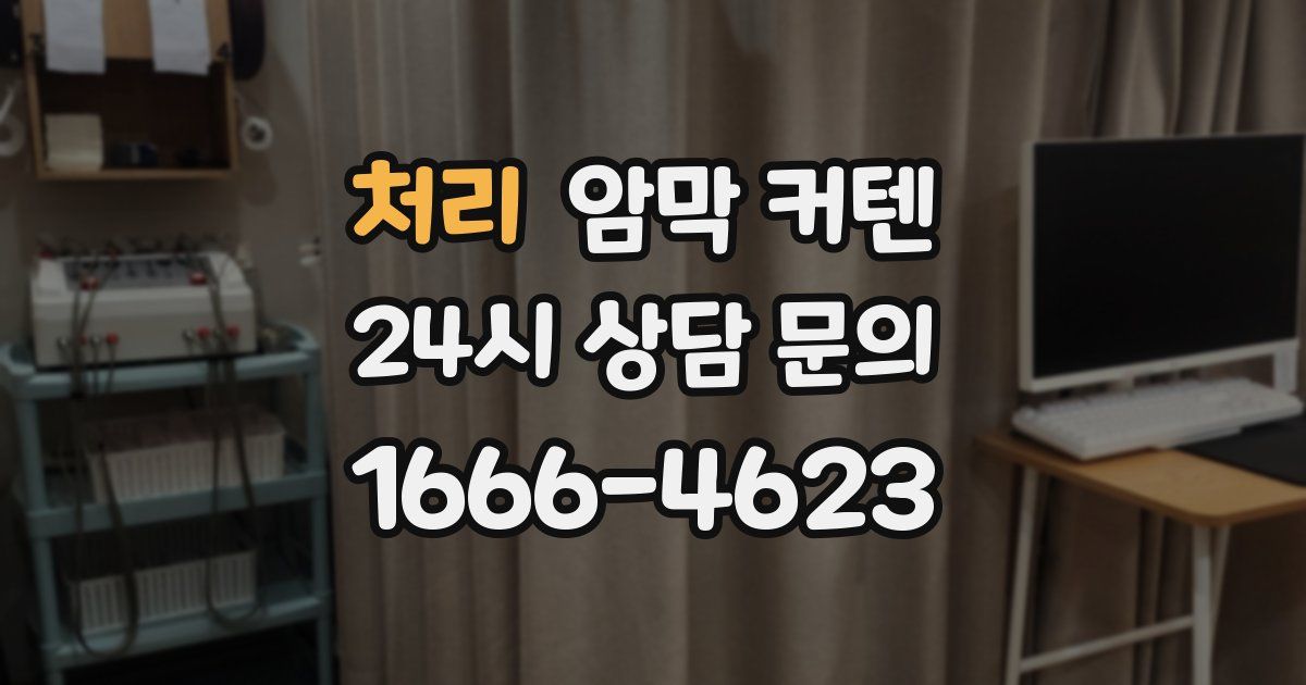 처리 암막 커텐
