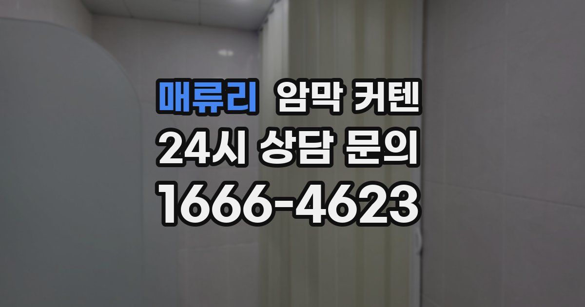 매류리 암막 커텐