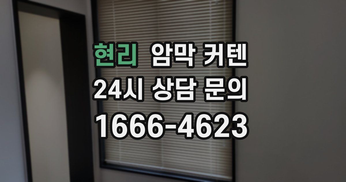 현리 암막 커텐