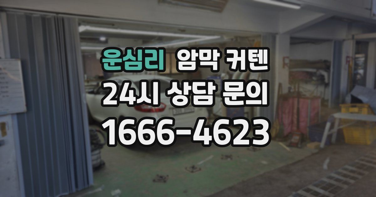 운심리 암막 커텐