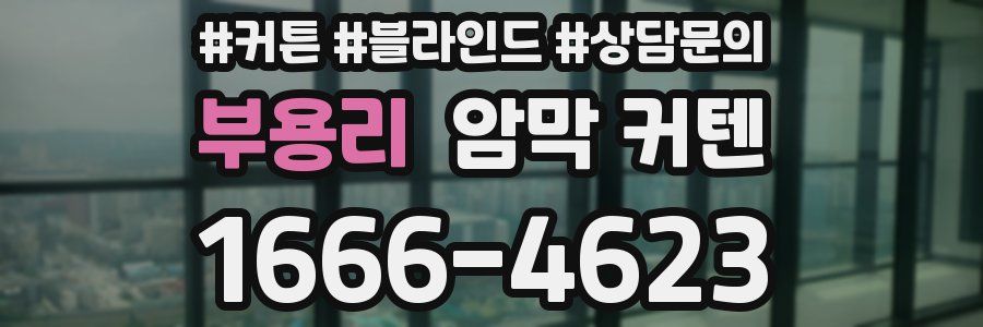 부용리 암막 커텐
