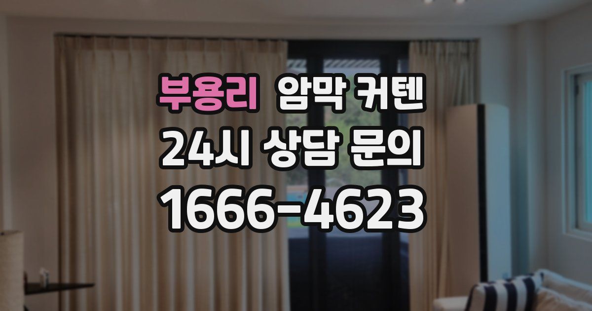 부용리 암막 커텐