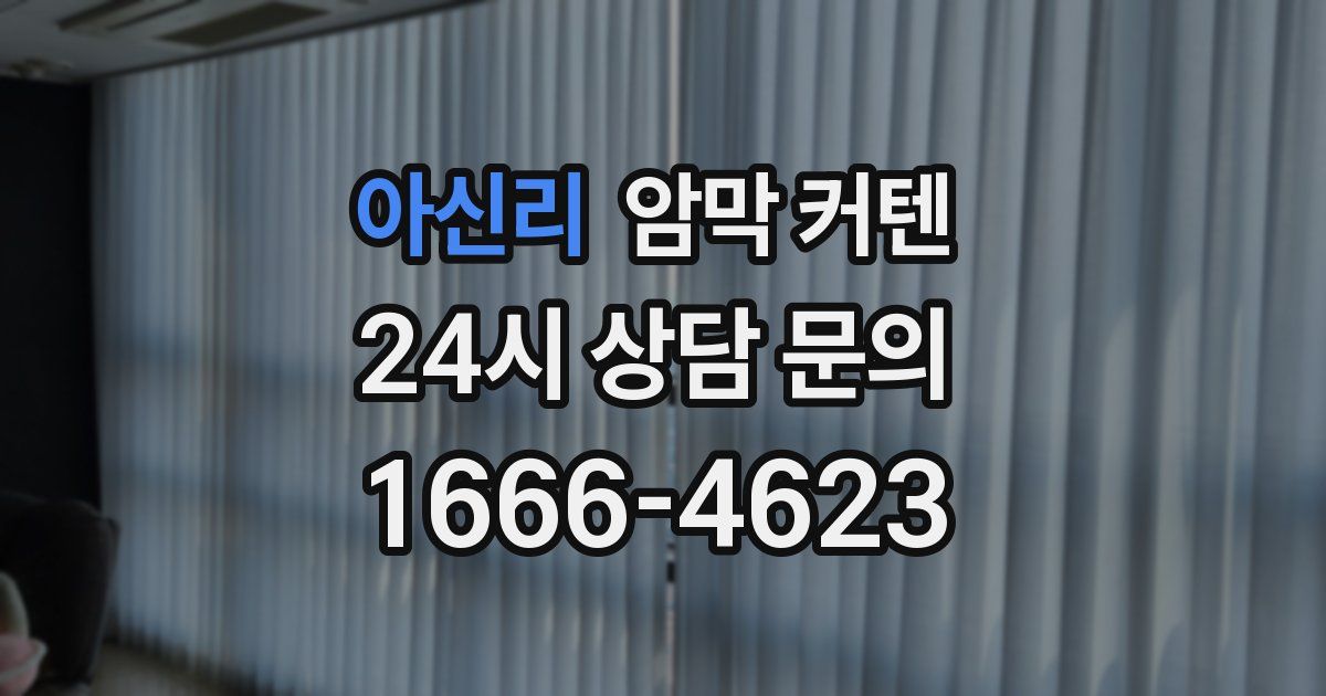 아신리 암막 커텐