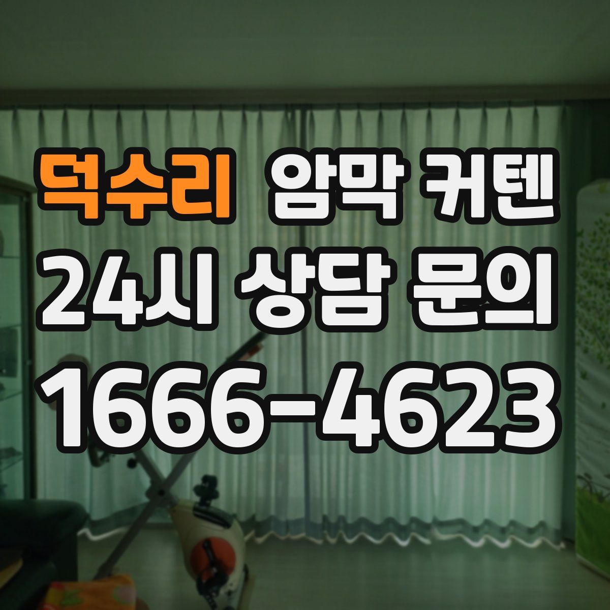 덕수리 암막 커텐
