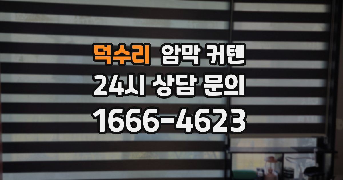 덕수리 암막 커텐