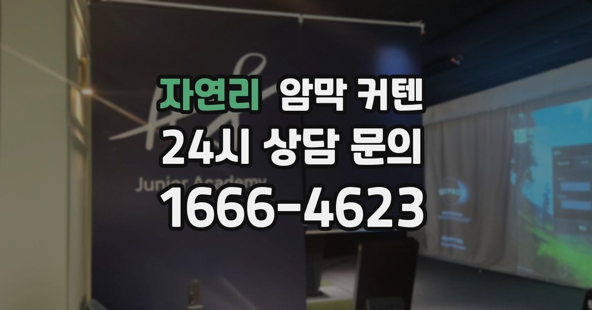 자연리 암막 커텐