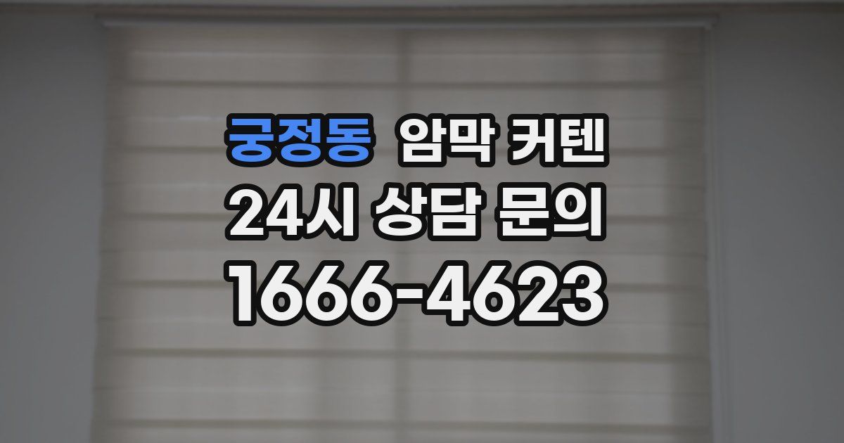 궁정동 암막 커텐