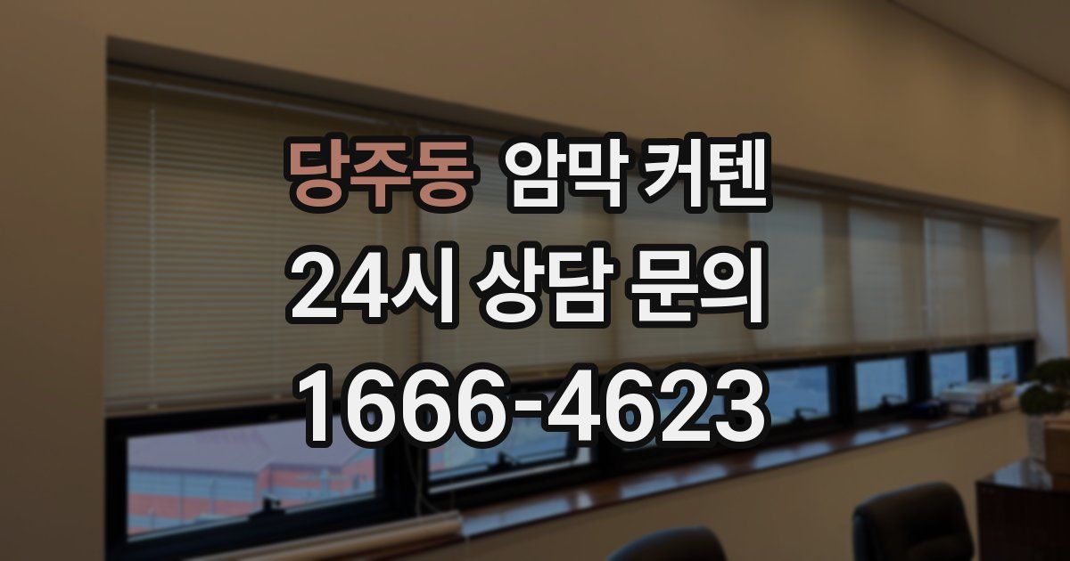 당주동 암막 커텐