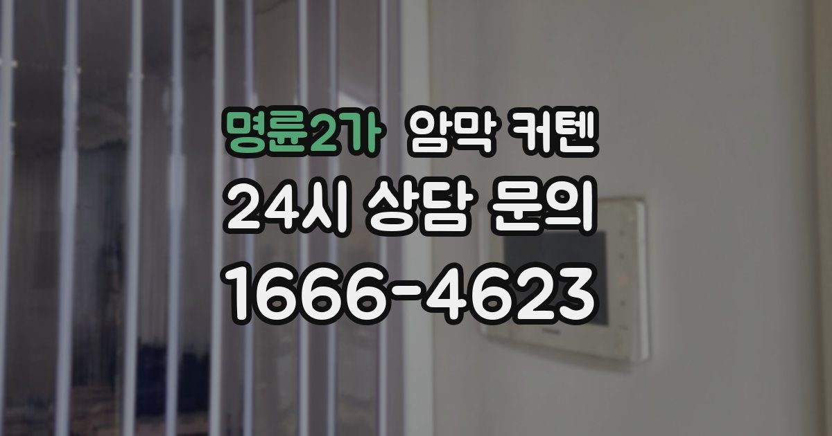 명륜2가 암막 커텐