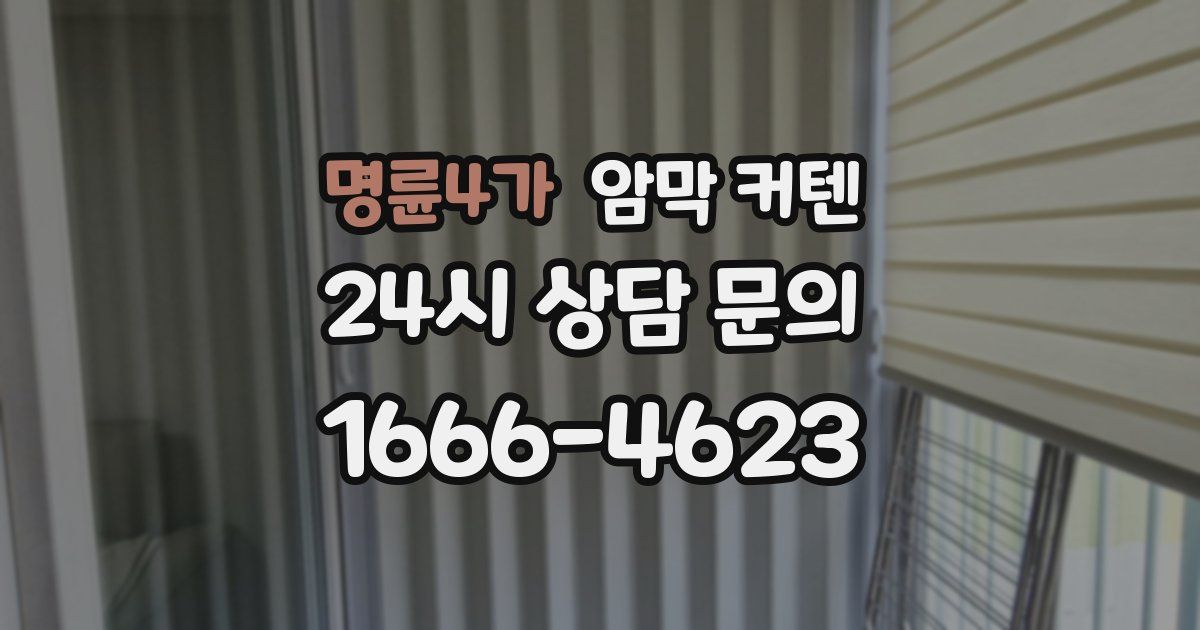 명륜4가 암막 커텐
