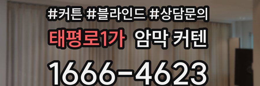 태평로1가 암막 커텐