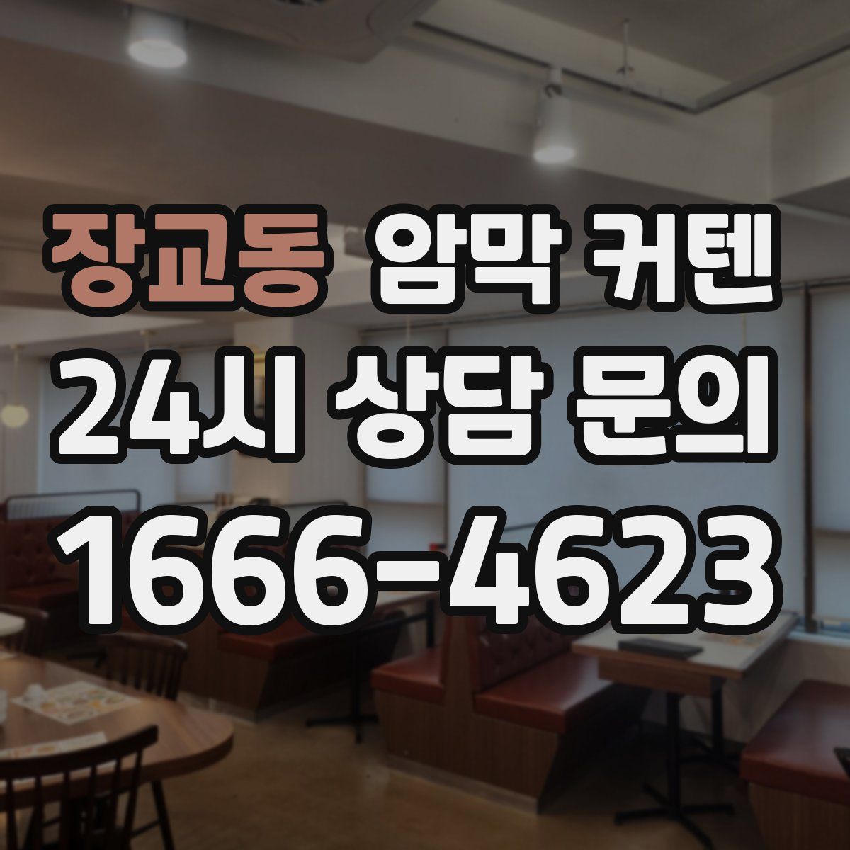 장교동 암막 커텐