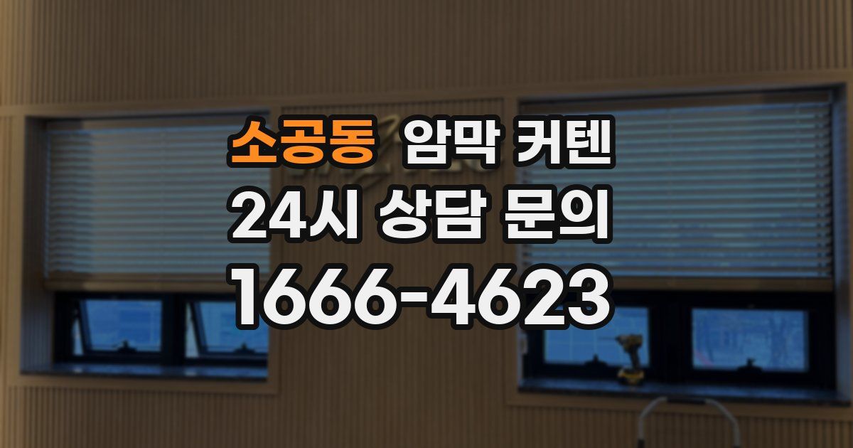 소공동 암막 커텐