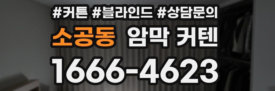 소공동 암막 커텐