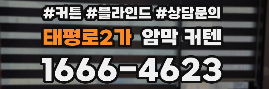 태평로2가 암막 커텐