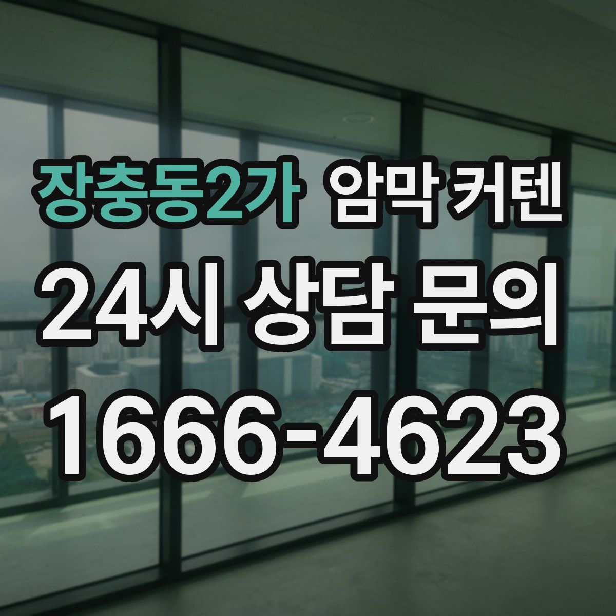 장충동2가 암막 커텐