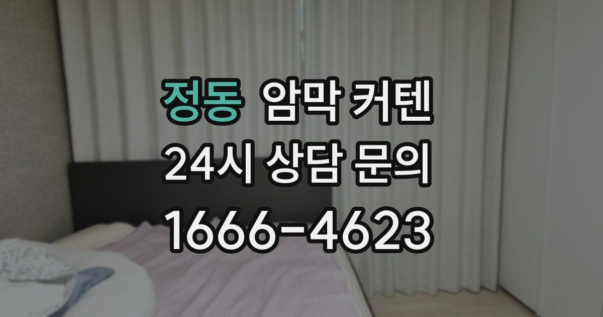 정동 암막 커텐