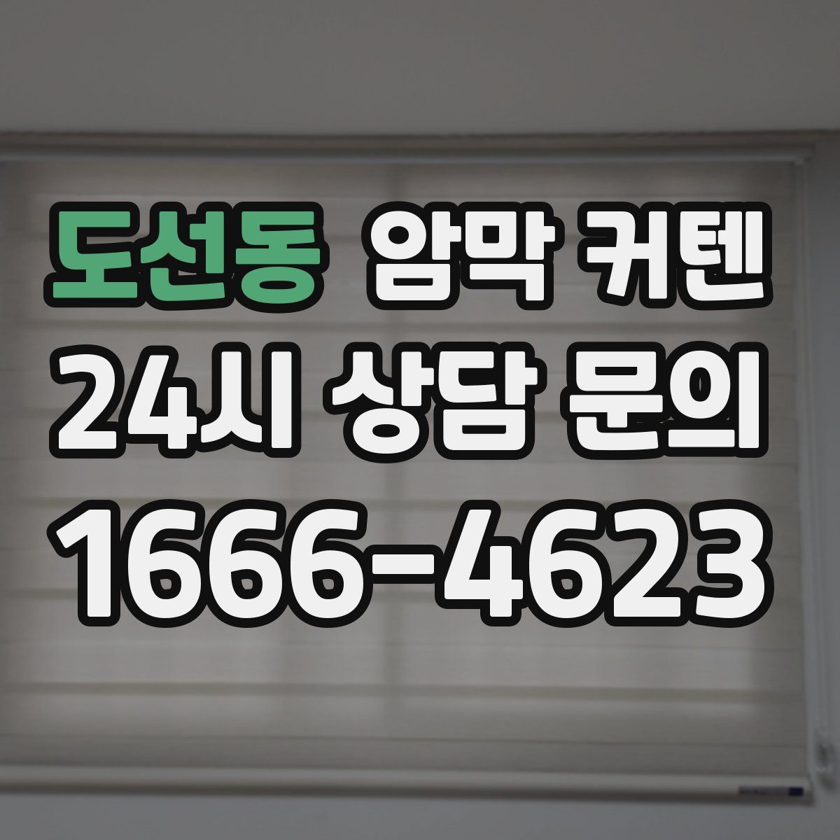 도선동 암막 커텐